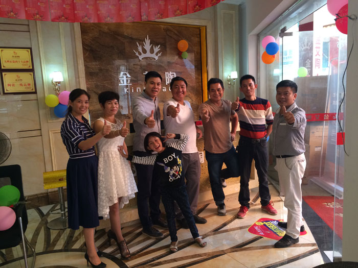 陶瓷一线品牌今年会jnh瓷砖都昌店周年庆签单不休，喜报来袭